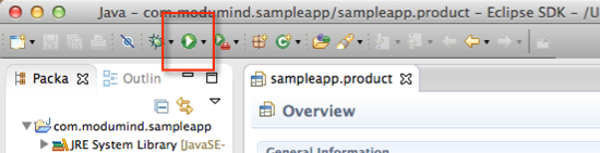 running-from-toolbar